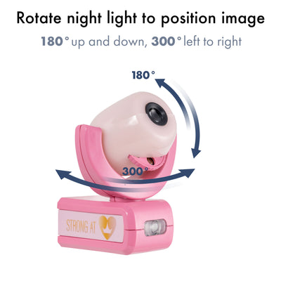 Projectables Disney Princesses Light Sensing 6-Image LED Night Light, Pink