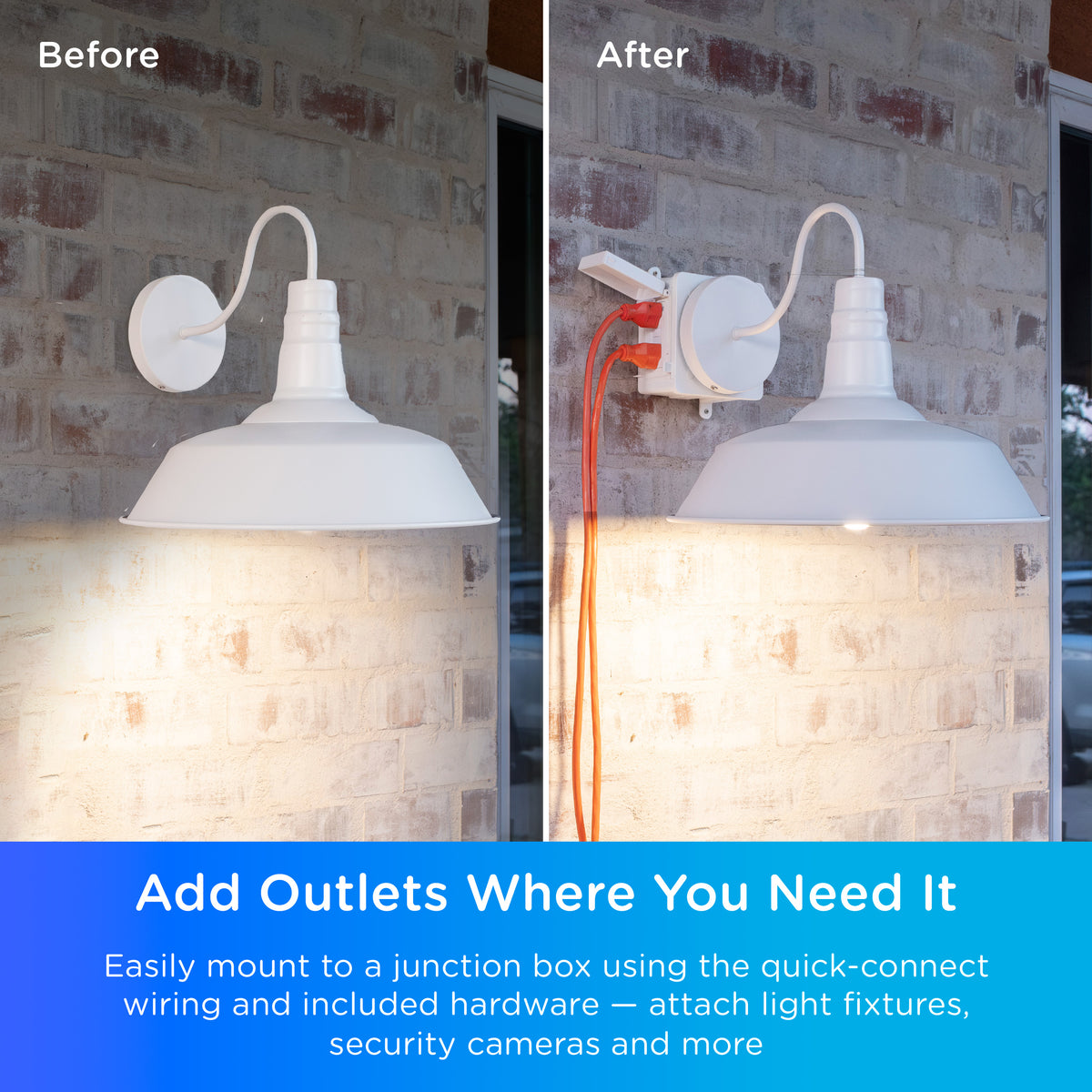 Enbrighten VIBE WiFi Add-An-Outlet Smart Adapter, White