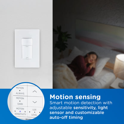 Enbrighten Pro Smart Dimmer Light Switch, Matter, Door, Motion, MyBright