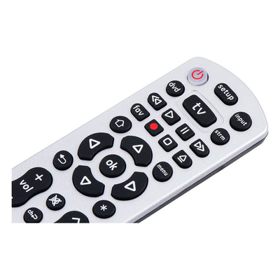 GE 3-Device Universal Remote, Silver