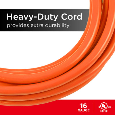 GE UltraPro 50ft. Outdoor Extension Cord, Orange