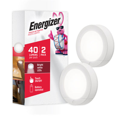 Energizer Touch-Activated LED Puck Light, Battery Operated