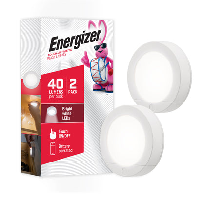 Energizer Touch-Activated LED Puck Light, Battery Operated