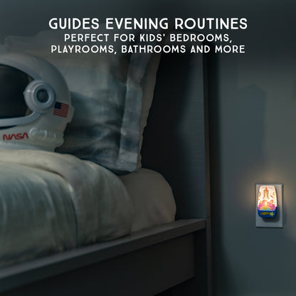 Lights By Night Space Night Light for Kids Plug in