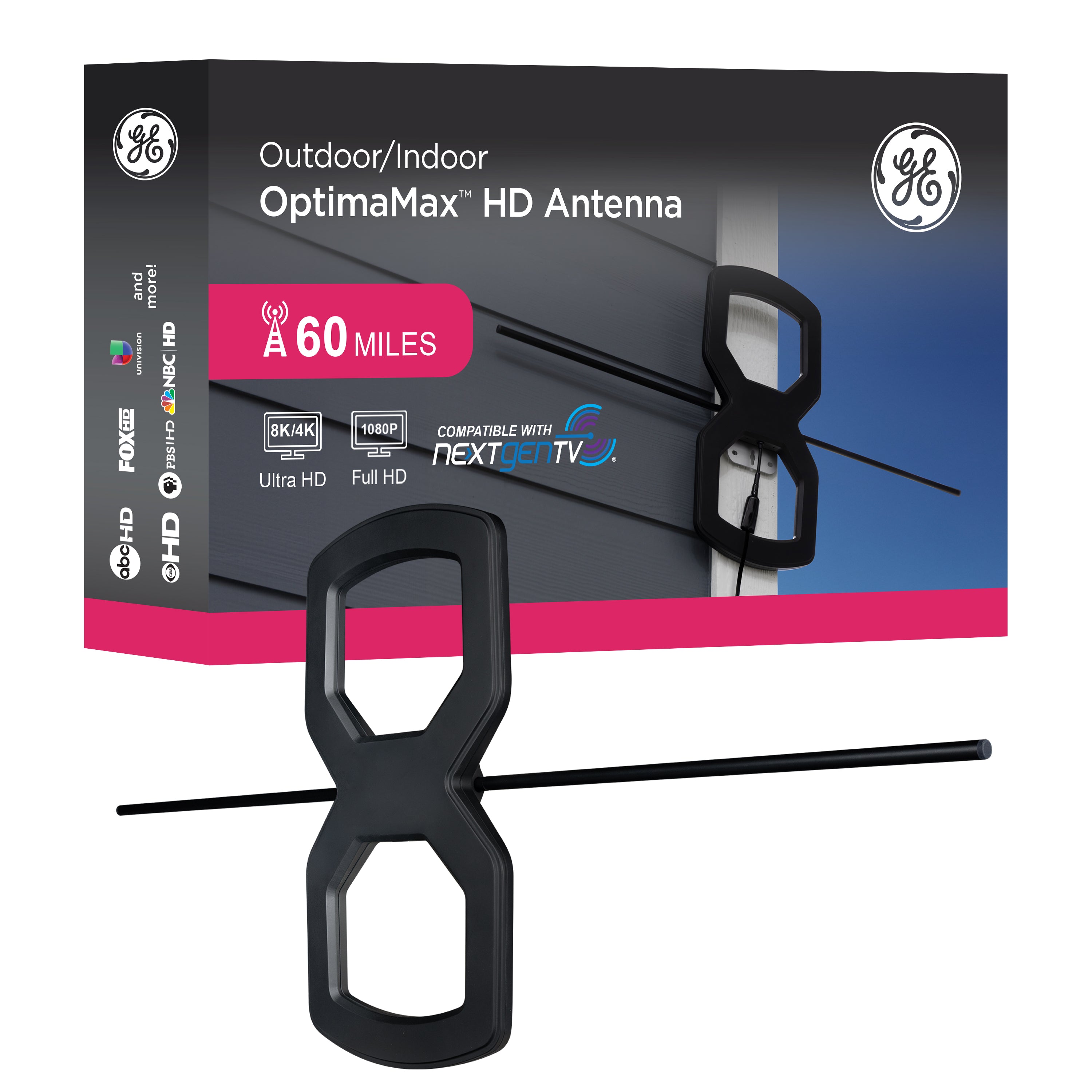 GE-branded UltraPro OptimaMax Outdoor HD Antenna
