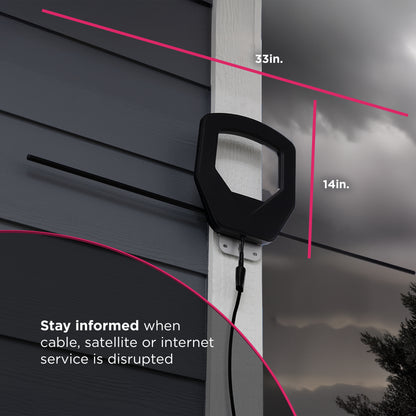 GE-branded UltraPro Optima Outdoor HD Antenna