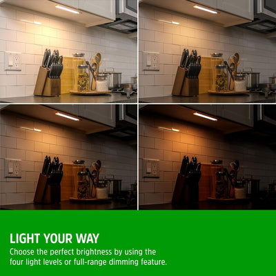 Energizer 9.5 inch Motion Sensor Rechargeable Under Cabinet Lighting 2 Pack