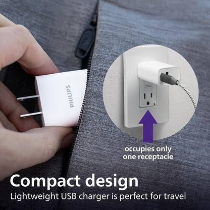 Philips USB-C and USB-A Rapid Charger with GaN technology and Power Delivery, 30W