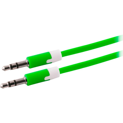 Uber 3ft. 3.5mm Auxiliary Cable, Green/White