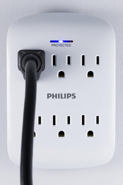 Philips 6 AC Wall Tap, 2pk