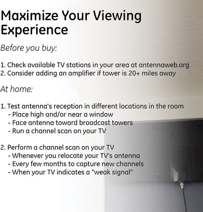 GE-branded Ultra Edge Outdoor HD Antenna