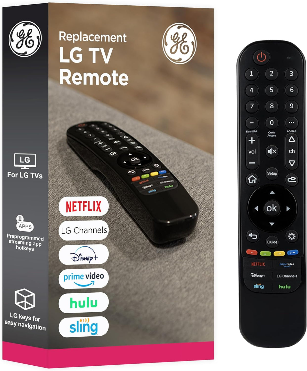 GE-branded LG TV Replacement Remote