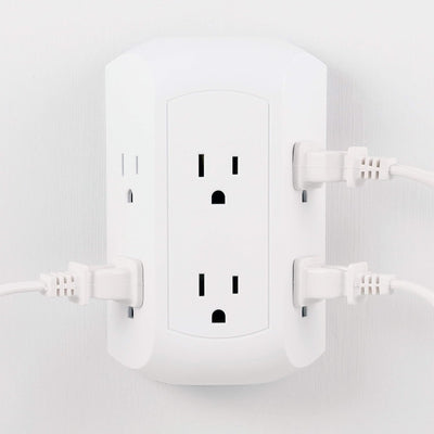 GE Pro Side-Access Surge Protector, White