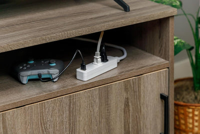 GE 2-Outlet 2ft. Extension Cord with USB Charging, White