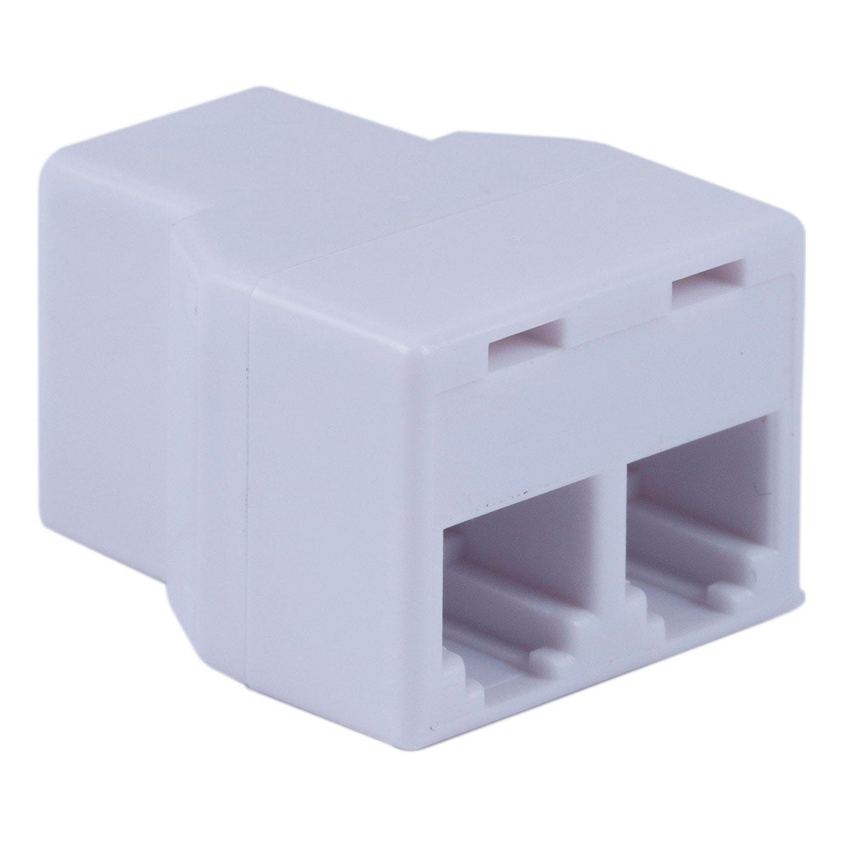 Power Gear Duplex In-Line Phone Cord Coupler, White