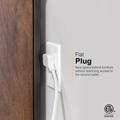 GE-branded 6-Outlet Surge Protector, 1560J, 10ft. White