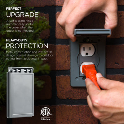 UltraPro Outdoor Metal Electrical Outlet Cover