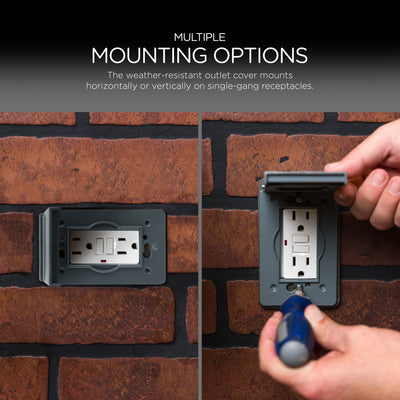 UltraPro Outdoor Metal Electrical Outlet Cover
