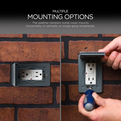 UltraPro Outdoor Metal Electrical Outlet Cover