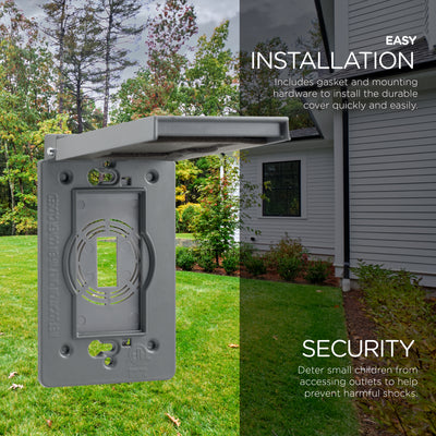 UltraPro Outdoor Metal Electrical Outlet Cover
