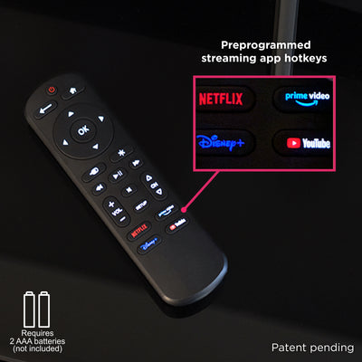 GE OneTouch Replacement Remote Control, Backlit, Black