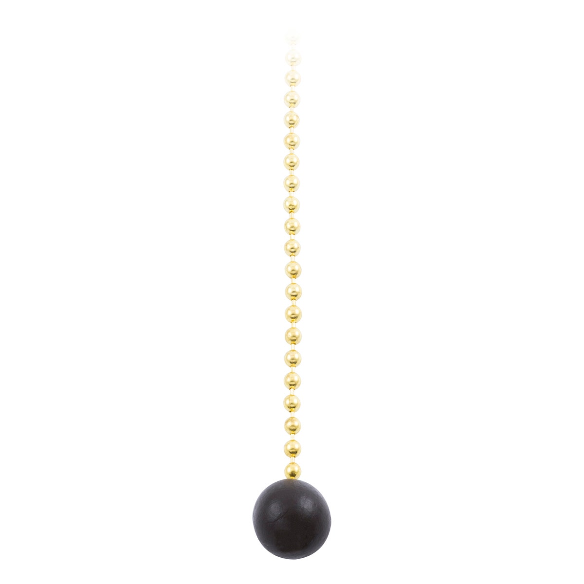 Power Gear 3 ft. Beaded Chain with Wooden Ball, Brass