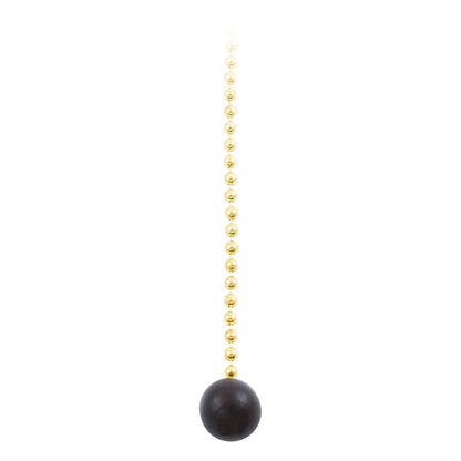 Power Gear 3 ft. Beaded Chain with Wooden Ball, Brass
