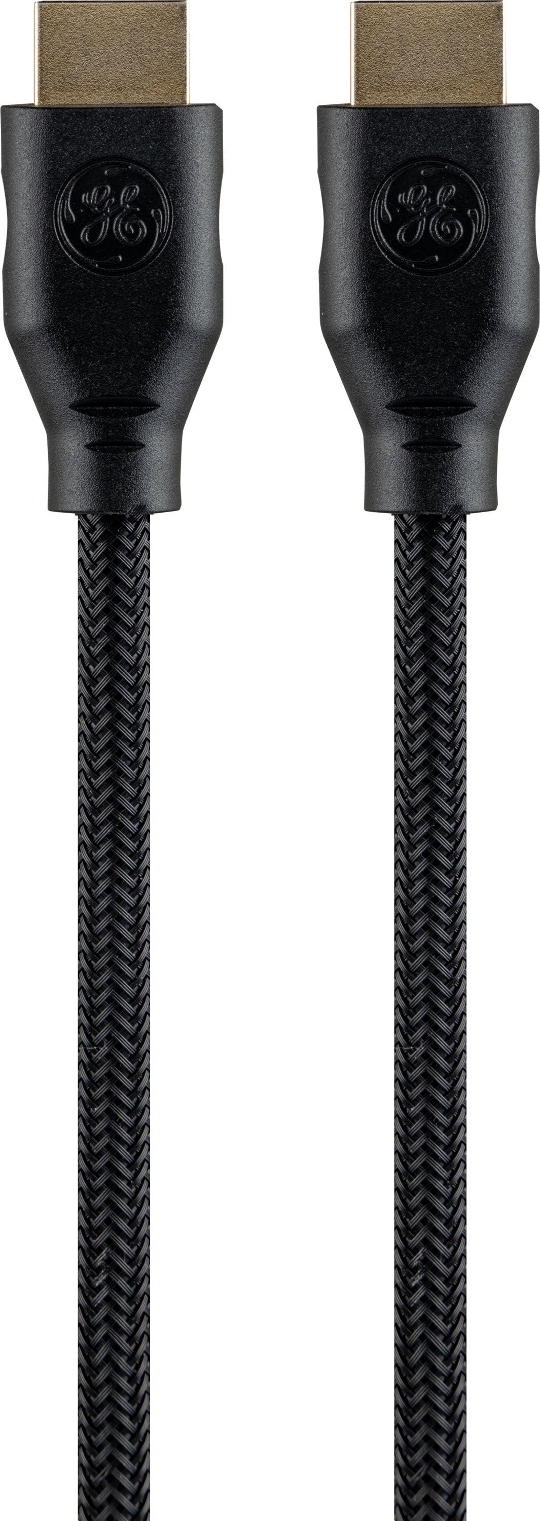 GE-branded UltraPro Premium Certified 8K Ultra High-Speed HDMI 2.1 Cable with Ethernet, 15ft., Black