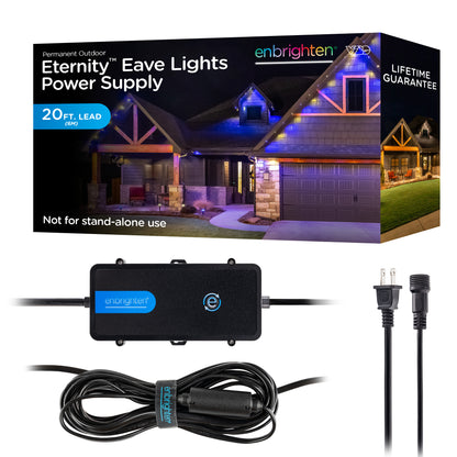 Enbrighten Eternity Eave Light Power Supply, Black