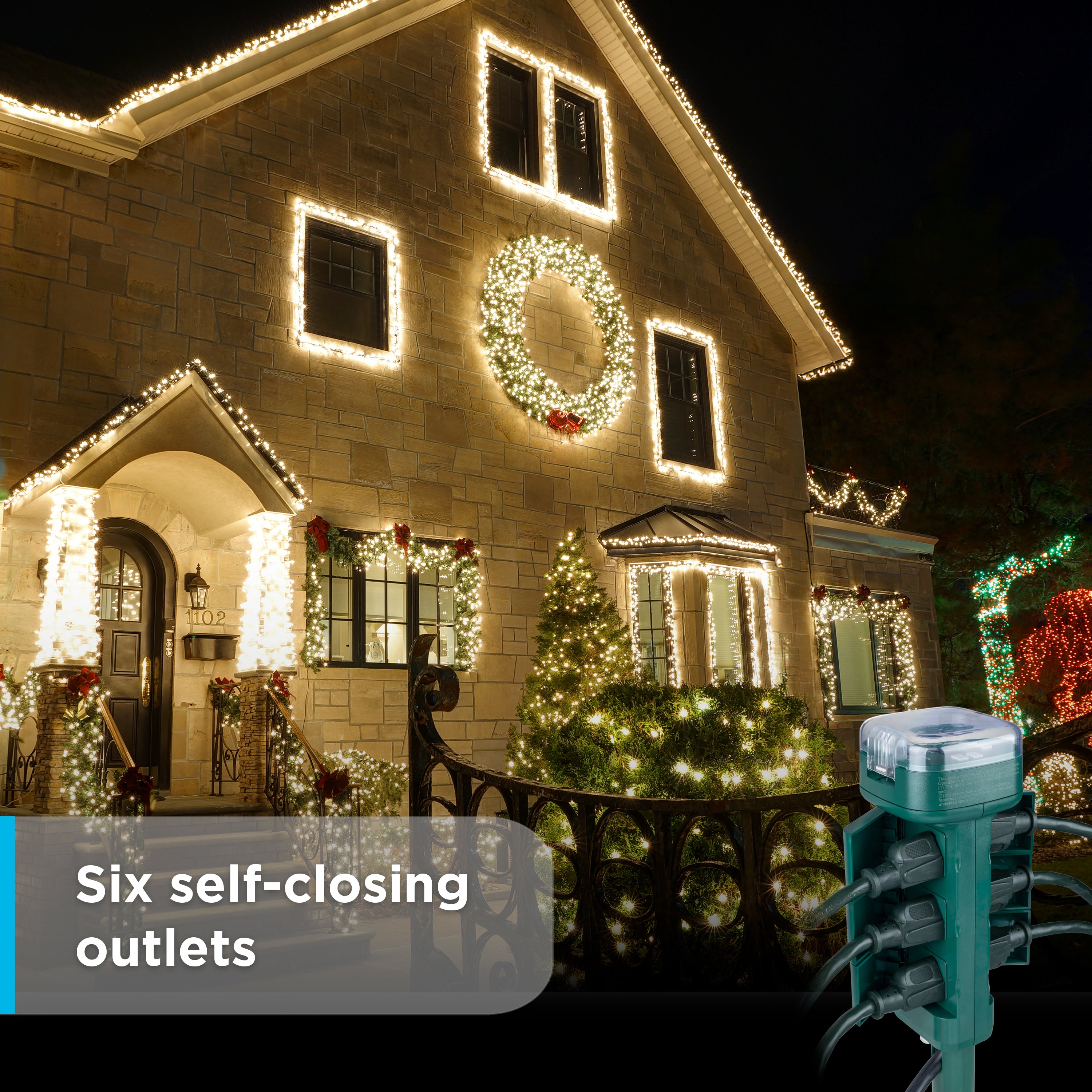 GE 6-Outlet Outdoor Yard Stake Timer