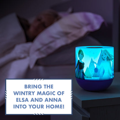 Disney Frozen II  Color Changing Tabletop LED Lamp Night Light, Purple