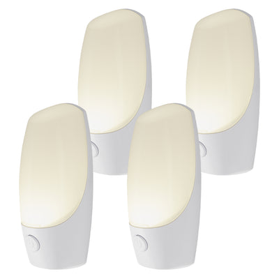 Energizer Manual Button Night Light, 4 Pack, White