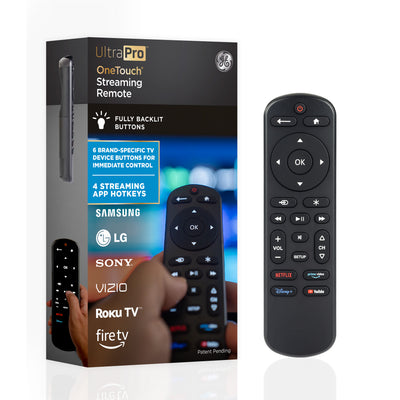 UltraPro OneTouch Streaming Replacement Remote for Smart TVs, Backlit