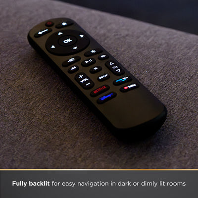 UltraPro OneTouch Streaming Replacement Remote for Smart TVs, Backlit