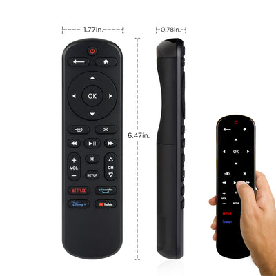 UltraPro OneTouch Streaming Replacement Remote for Smart TVs, Backlit