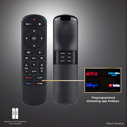 UltraPro OneTouch Streaming Remote for Smart TVs, Backlit