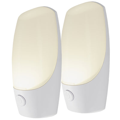 Energizer Manual Button Night Light, 2 Pack, White