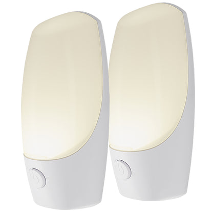 Energizer Manual Button Night Light, 2 Pack, White