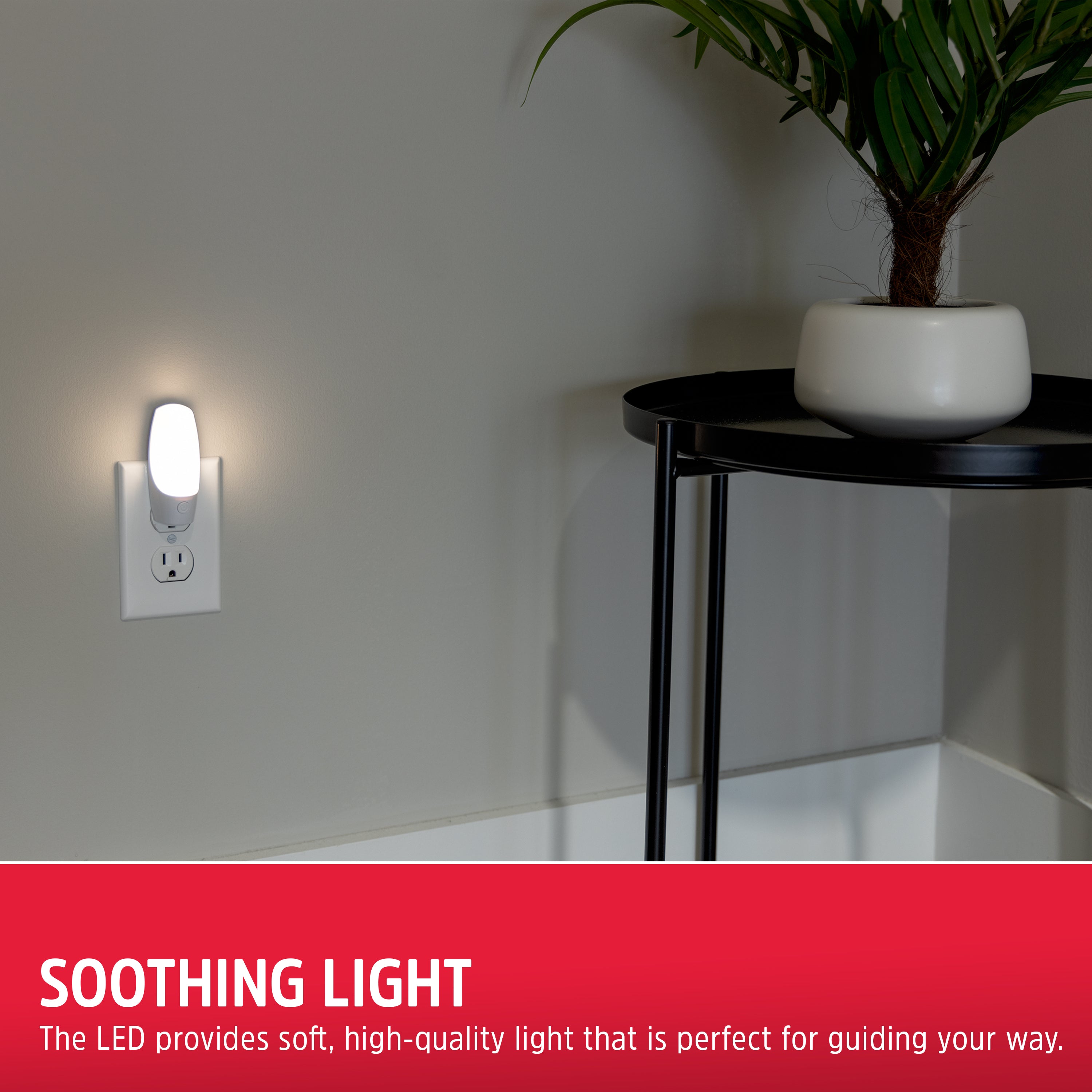 Energizer Manual Button Night Light, 2 Pack, White
