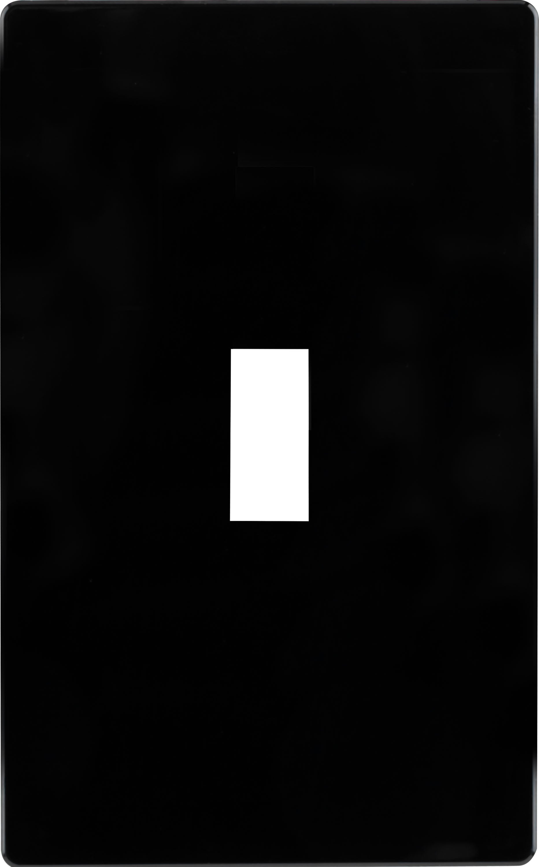 UltraPro Screwless Toggle Switch Wallplate, Black
