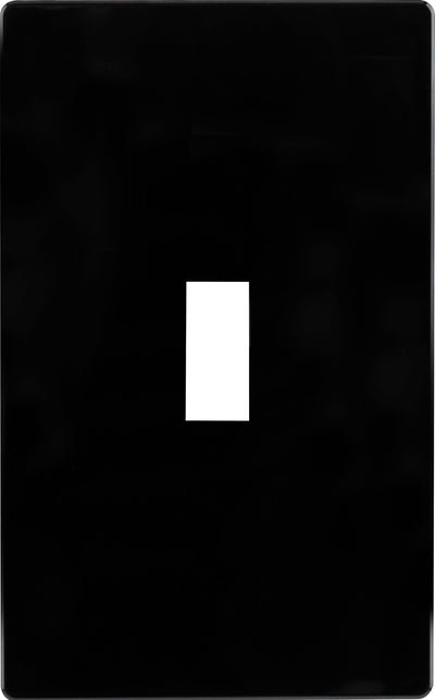 UltraPro Screwless Toggle Switch Wallplate, Black
