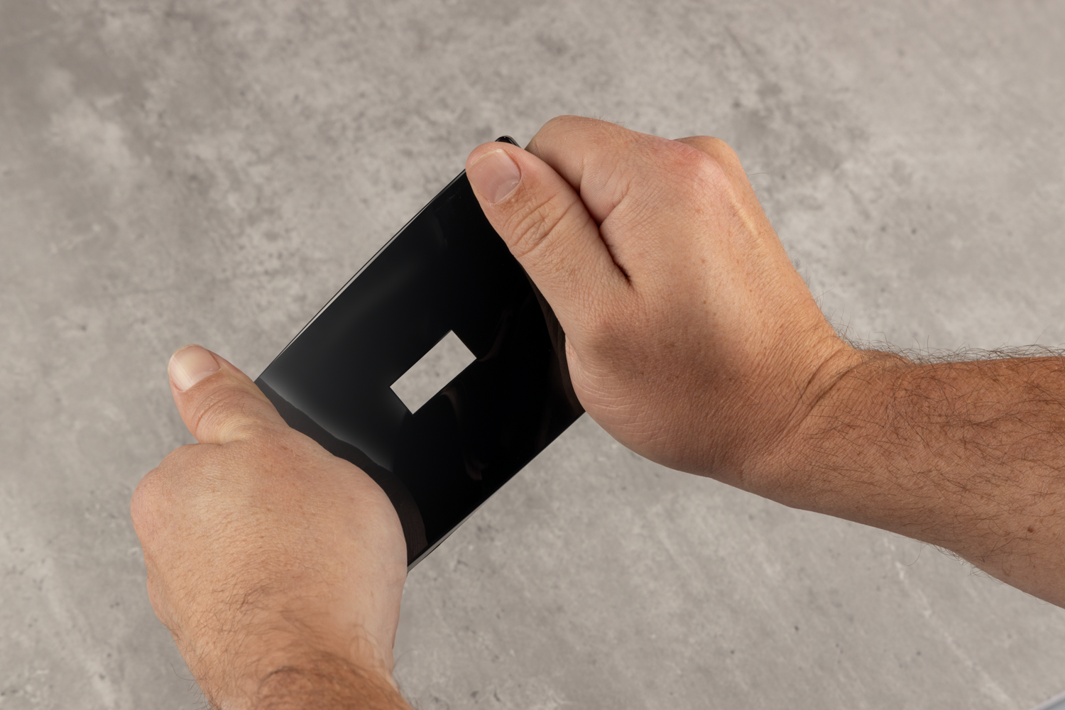 UltraPro Screwless Toggle Switch Wallplate, Black