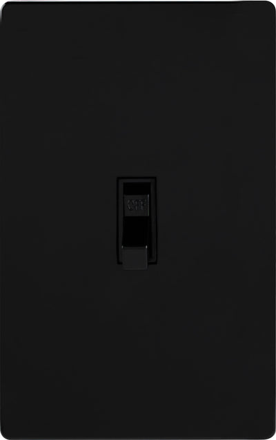 UltraPro Screwless Toggle Switch Wallplate, Black