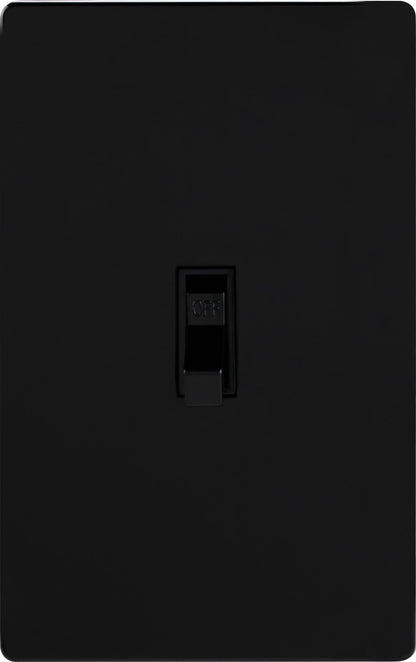 UltraPro Screwless Toggle Switch Wallplate, Black