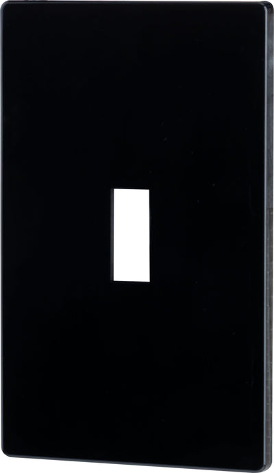 UltraPro Screwless Toggle Switch Wallplate, Black