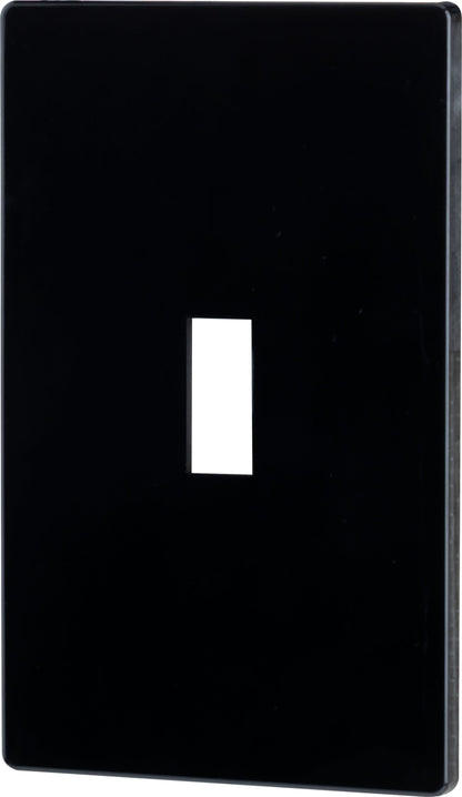 UltraPro Screwless Toggle Switch Wallplate, Black