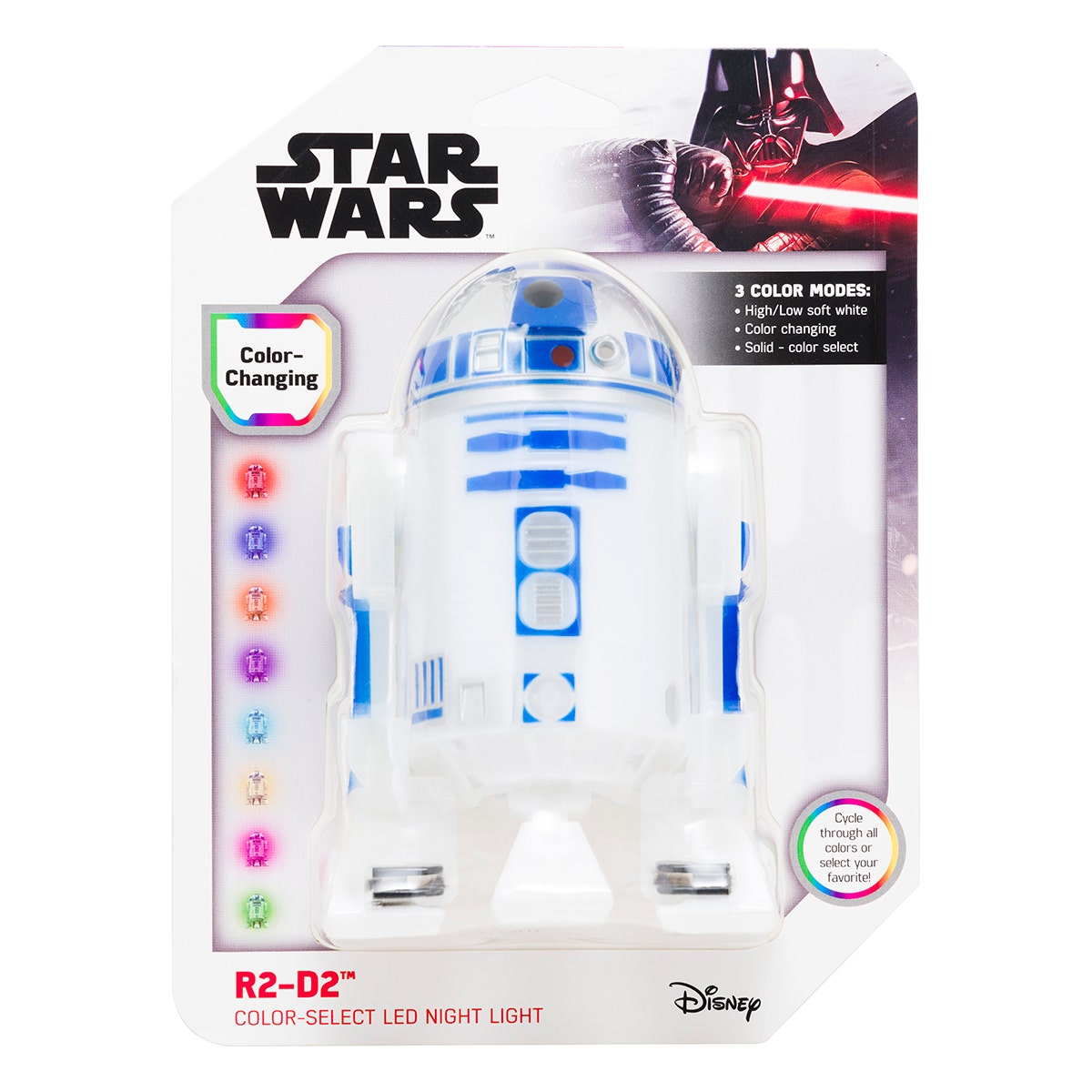 Star Wars R2-D2 Color Changing Light Sensing LED Night Light