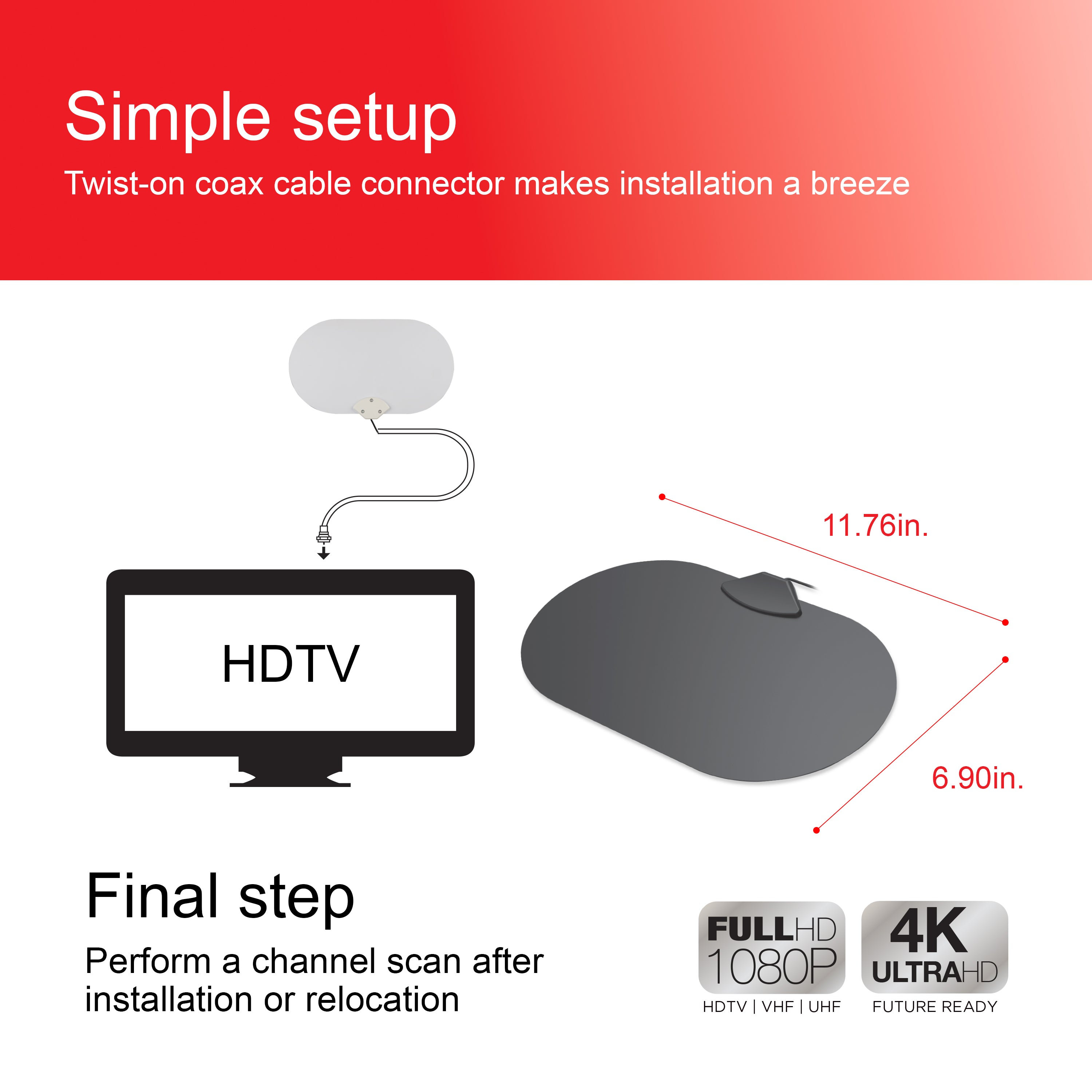 UltraPro Reversible Indoor Antenna