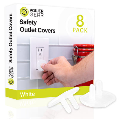 Power Gear Safety Outlet Covers, 30 Pack, White