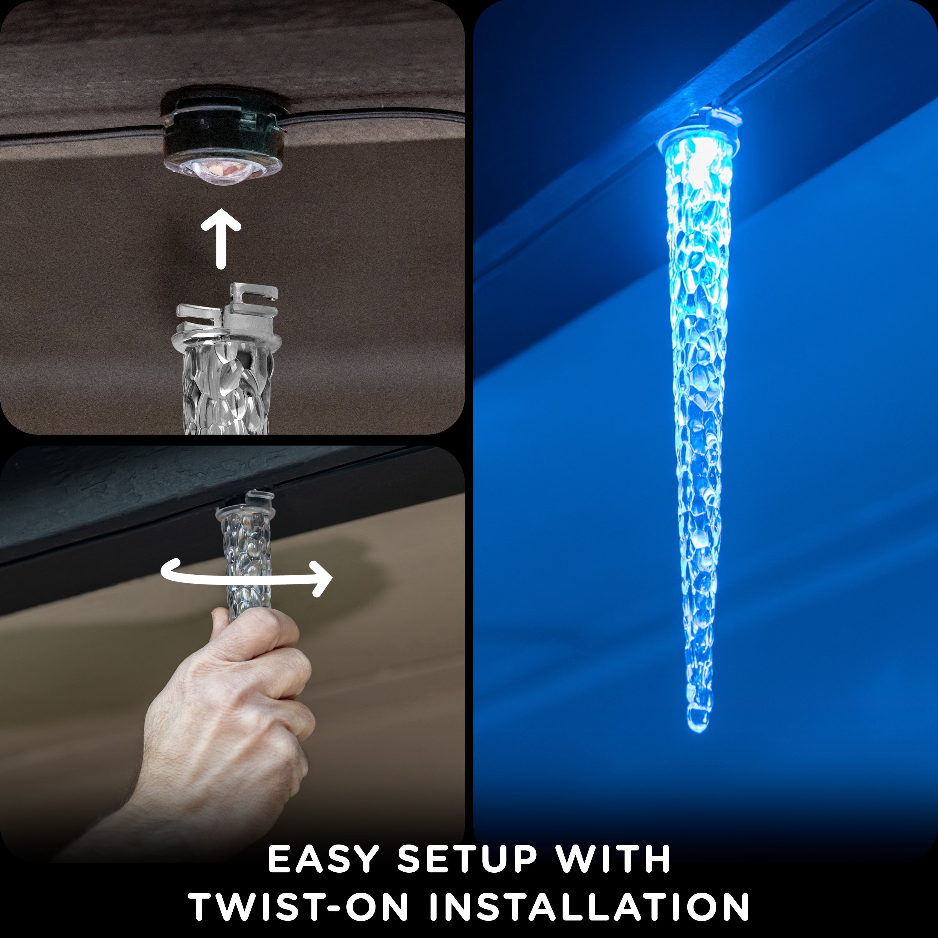 Enbrighten VIBE Eternity Lights Icicle Accessories, 12 Pack